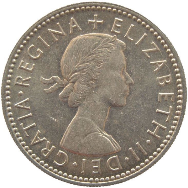 Picture of Elizabeth II, Shilling (Scotland) 1958 BU