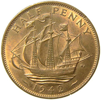 1942_halfpenny_rev