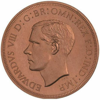 Picture of Australia, Edward VIII, Long Legend Copper