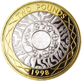 Picture of Elizabeth II, £2 1998 Bi-Metallic Piedford