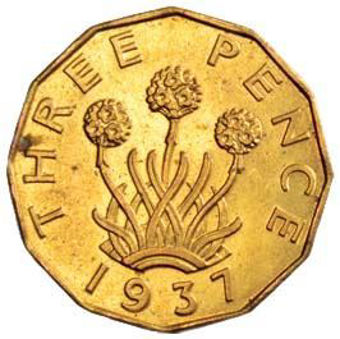 Threepence 1937-48 BU_rev