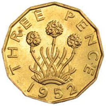 Threepence 1952 BU_rev