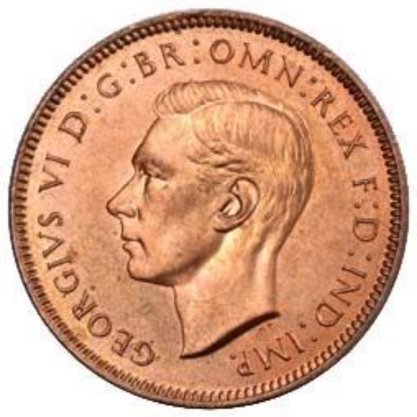 Farthing 1937-48 BU_obv