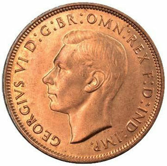 Penny 1937-48 BU_obv
