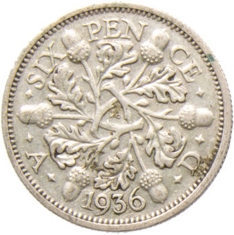 1936_Sixpence_Rev