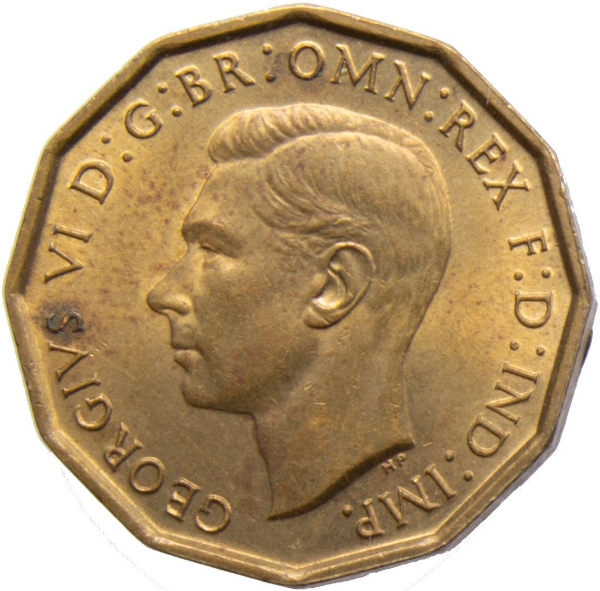 1937-48 Threepence_Unc_Obv