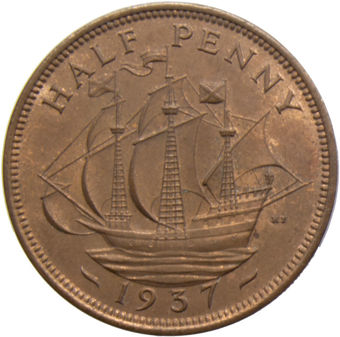 1937-48 Halfpenny_rev