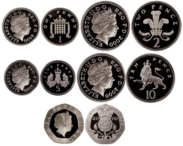 Picture of Elizabeth II, 2000 Millennium Set of 5 in Silver