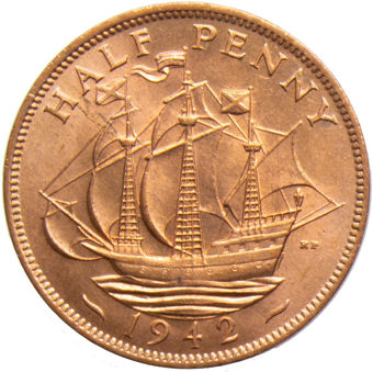 1942_halfpenny_rev