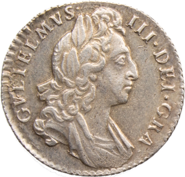 William III_1697_Sixpence_obv