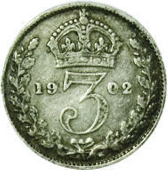 Picture of Edward VII, Type Set Farthing to Crown, VG+