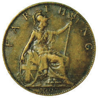 Picture of Edward VII, Type Set Farthing to Crown, VG+