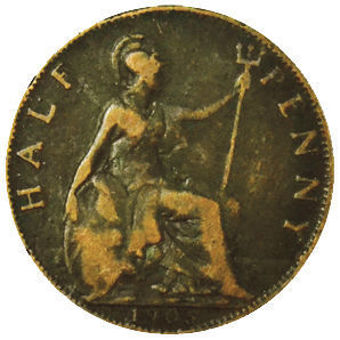 Picture of Edward VII, Type Set Farthing to Crown, VG+