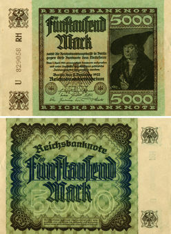 Picture of Germany 5000 Marks 1922 P81 F-GVF