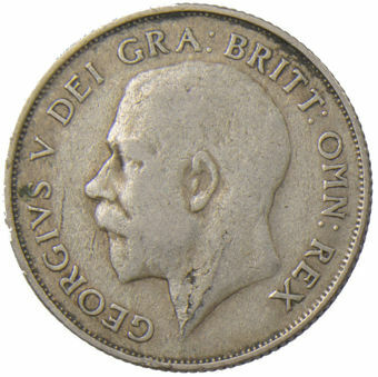 1922 Shilling (.500 silver) Circulated_obv