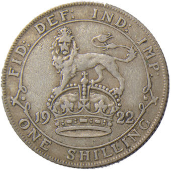 1922 Shilling (.500 silver) Circulated_rev
