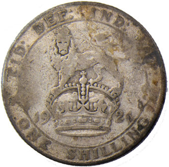 1924 Shilling (.500) Circulated_rev