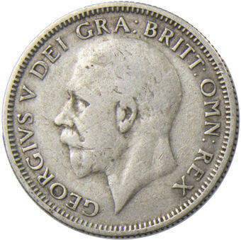 1929 Shilling (.500 Silver) Circulated_obv