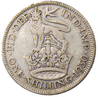 1930 Shilling (.500 Silver) Circulated_rev