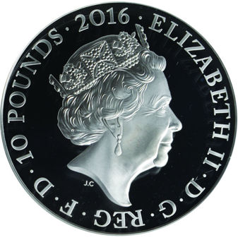 Picture of Elizabeth II, £10 (90th Birthday of H. M. Queen Elizabeth II) 2016 Proof 69