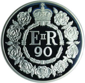 Picture of Elizabeth II, £10 (90th Birthday of H. M. Queen Elizabeth II) 2016 Proof 69