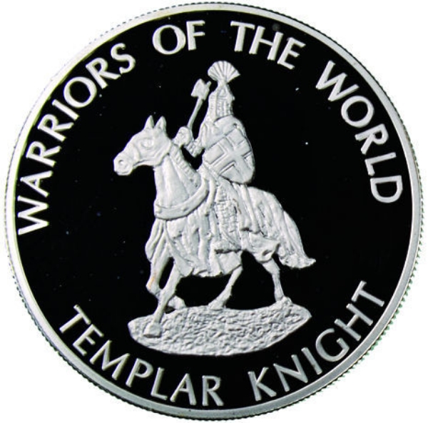 Picture of Congo, 10 Francs (Templar Knight) 2010 Prooflike 