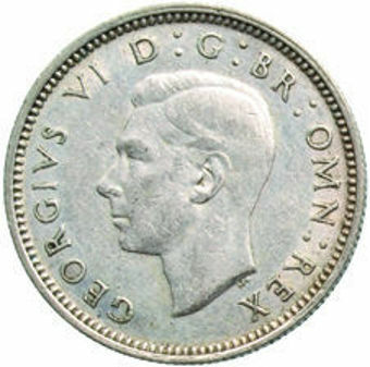 1942_Silver_Sixpence_obv