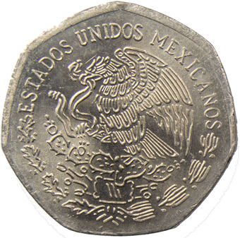 Picture of Mexico, 10 Pesos 1981 Unc
