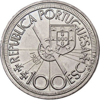 Portugal_100_Escudos_Nuno_Tristão_1987_Rev