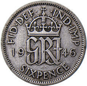 1946_Sixpence_Rev