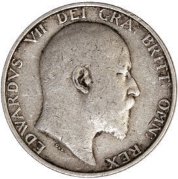 1907_Shilling_VG-Fine_Obv