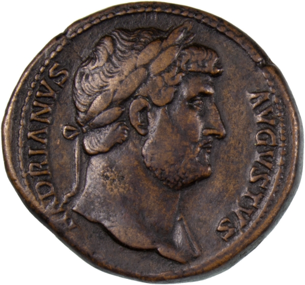 Hadrian. A.D. 117-138. Rome - A.D. 127. Æ Sestertius_obv