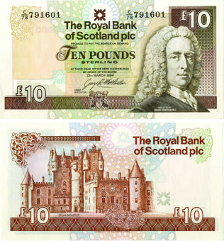 Royal Bank Scotland Plc £10 March 1994 P353 Unc