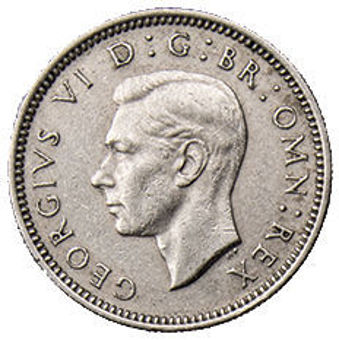 George_VI_Sixpence_Obv