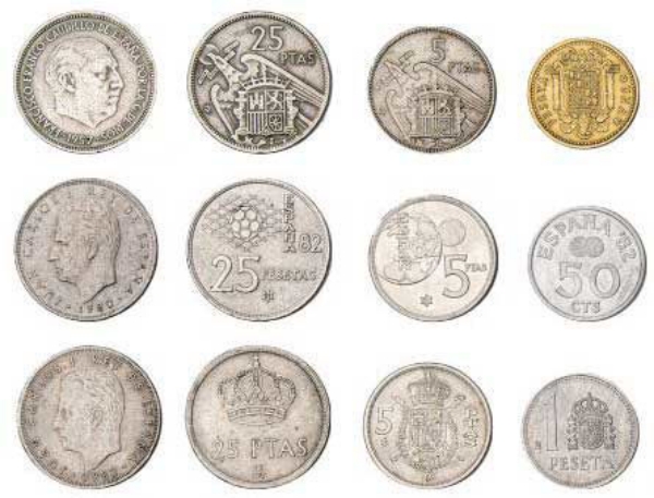 Spain_Three sets of coins