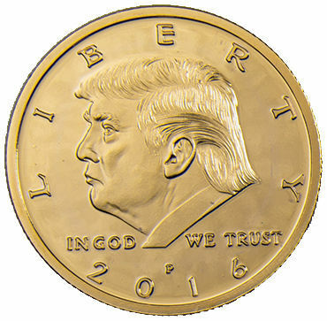 Unites States of America, Donald Trump half dollar sized medal