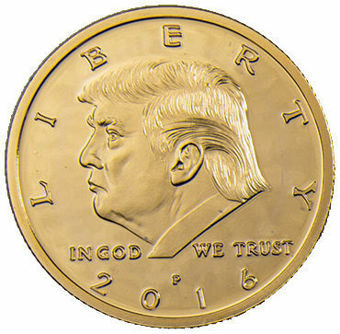 Picture of Unites States of America, Donald Trump half dollar sized medal