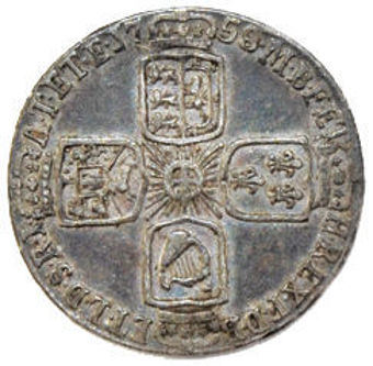 George II_Sixpence_(Old Head)_1757-1758_Very Fine_Rev