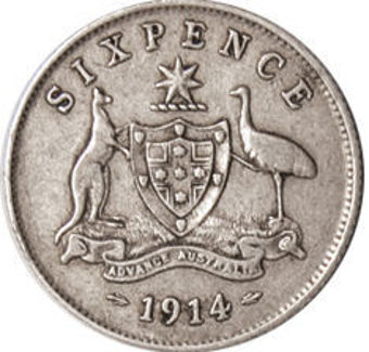Australia_Sixpence_Rev