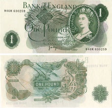J B Page Portrait £1 B321  Replacement_obv
