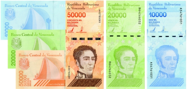 Picture of Venezuela 10,000-50,000 2019 (3)  P-New Unc