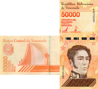 Picture of Venezuela 10,000-50,000 2019 (3)  P-New Unc