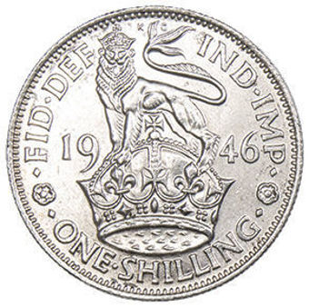 George VI_Shilling_English_Silver_High_Grade_rev