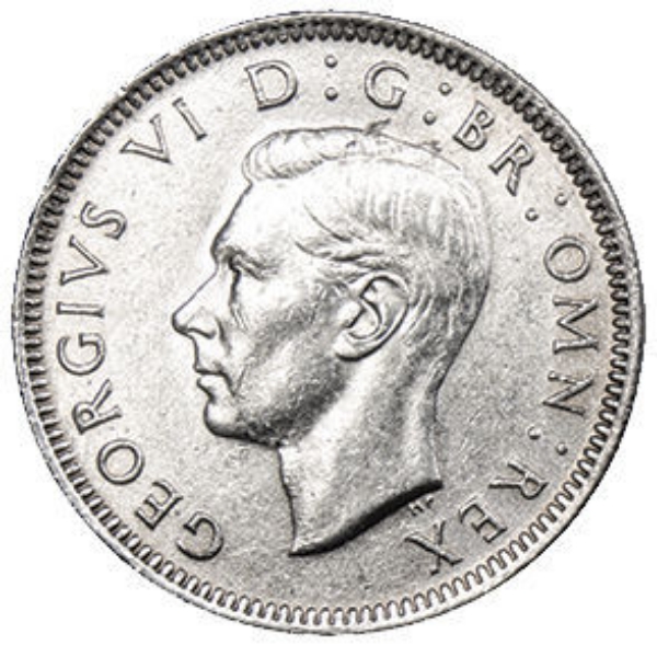 George VI_Shilling_Scottish_Silver_High_Grade_obv 