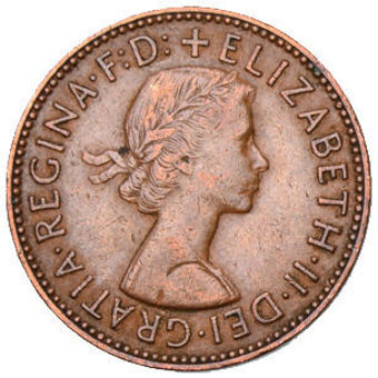 ElizabethII_HalfPenny_obv