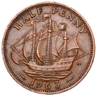 ElizabethII_HalfPenny_rev