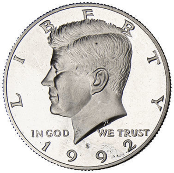 1992_kennedy_Half_Dollar_obv
