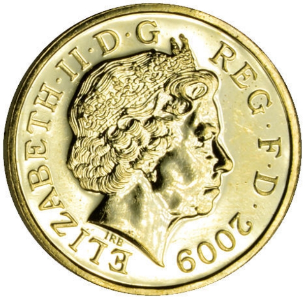 2009 £1 (Specimen Pound) Prooflike Unc_obv