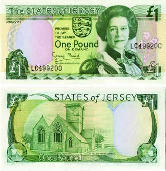 Jersey £1 P20 Baird Unc
