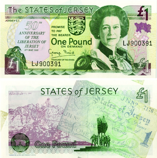 Jersey Liberation £1 1995  Liberation P25 Unc